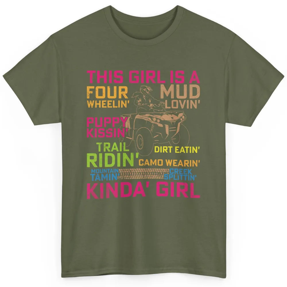 Retro Mud Quad Princess UTV ATV Rider 4 Wheel SXS Offroad Classic Unisex T-Shirt