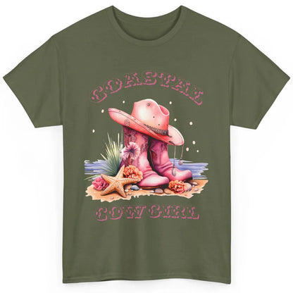 Retro Cowgirl Boots Coastal Cowgirl Western Country Beach Classic Unisex T-Shirt