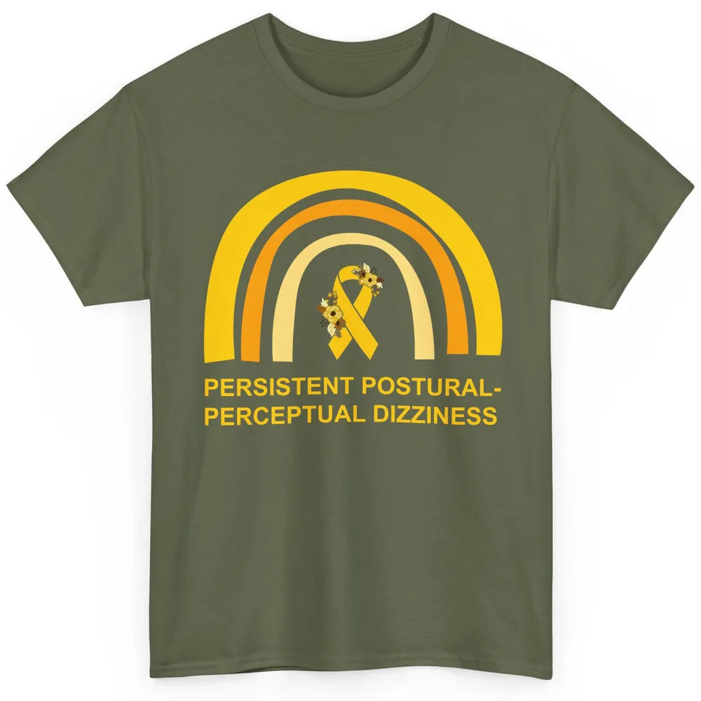 Persistent Postural-perceptual Dizziness PPPD Yellow Rainbow Classic Unisex T-Shirt
