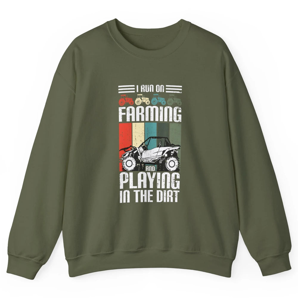 Retro Play In Dirt UTV Mud Riding Dirty SXS Rider Offroad Unisex Crewneck Sweatshirt