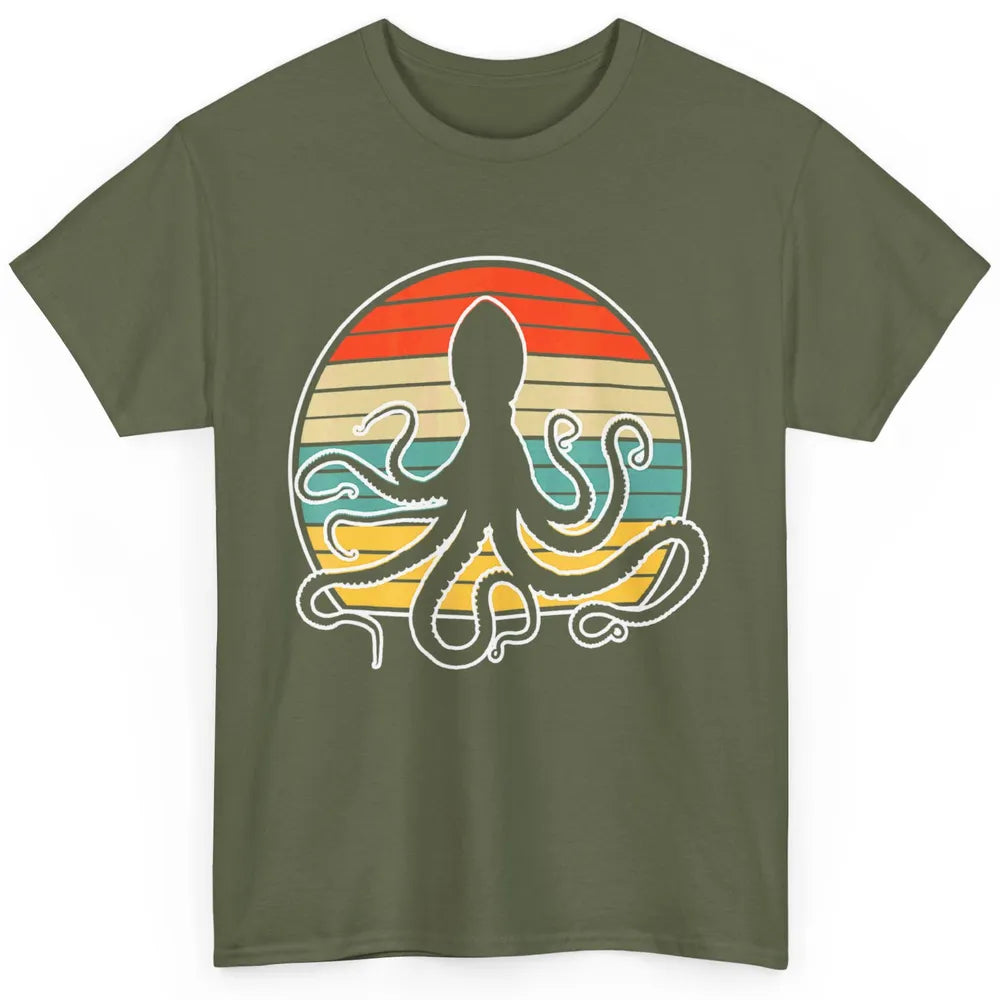 Retro Octopus Kraken Ocean Sea Creature Pirate Vintage Humor Classic Unisex T-Shirt