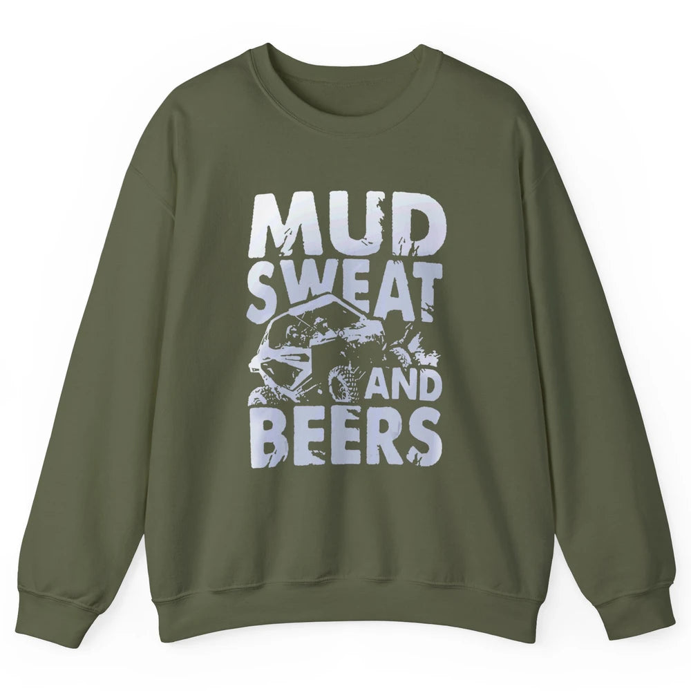 Mud Sweat And Beer Racing Rider UTV Retro ATV SXS Offroad Unisex Crewneck Sweatshirt