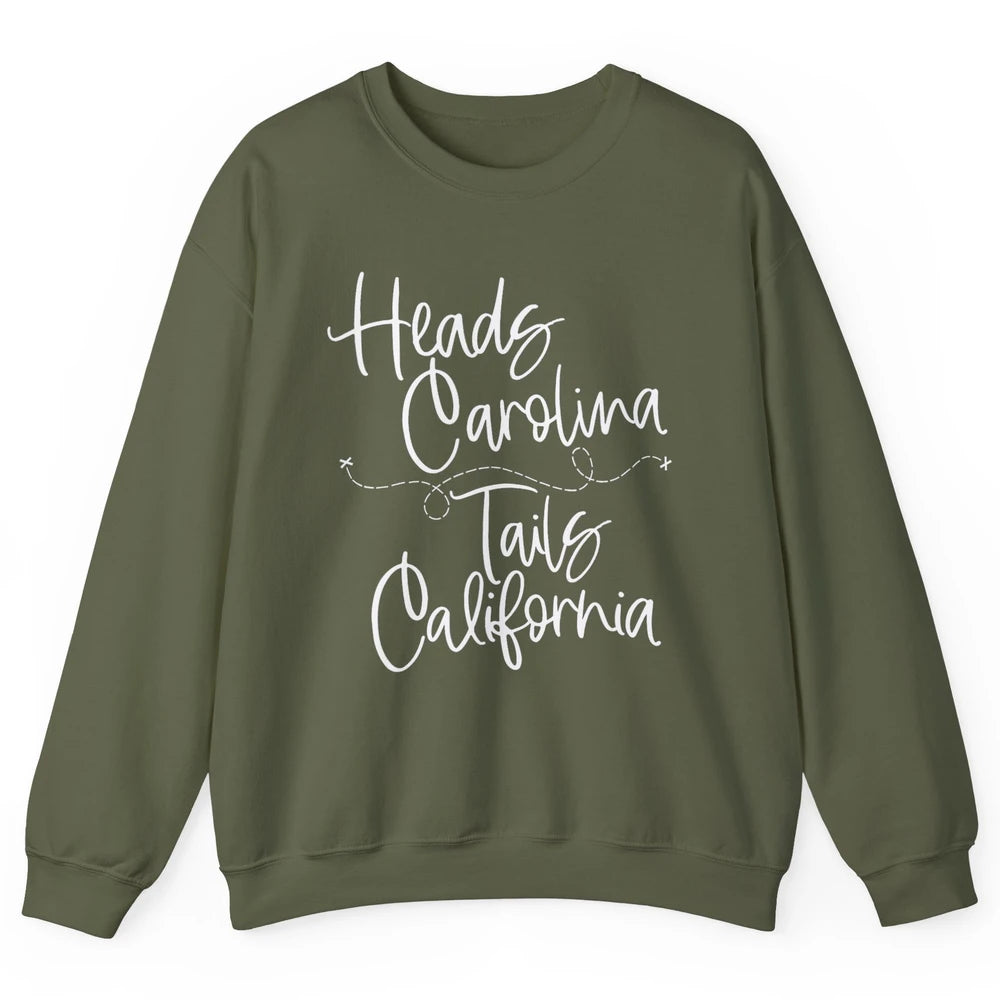 Retro 90s Heads Carolina Tail California Beach Summer Travel Unisex Crewneck Sweatshirt