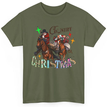 Santa Claus Country Christmas Y'all Western Country Cowboy Classic Unisex T-Shirt