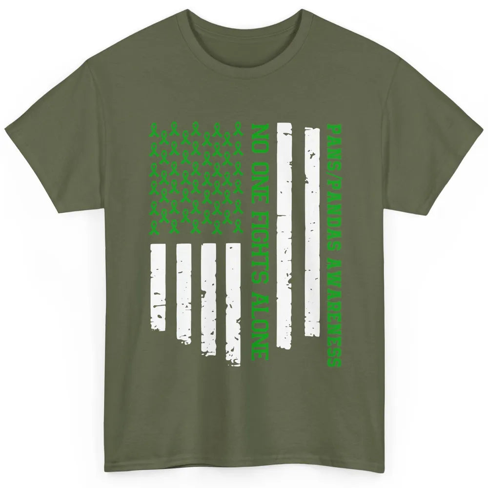 PANS/PANDAS Awareness Retro US Flag No One Fight Alone Classic Unisex T-Shirt