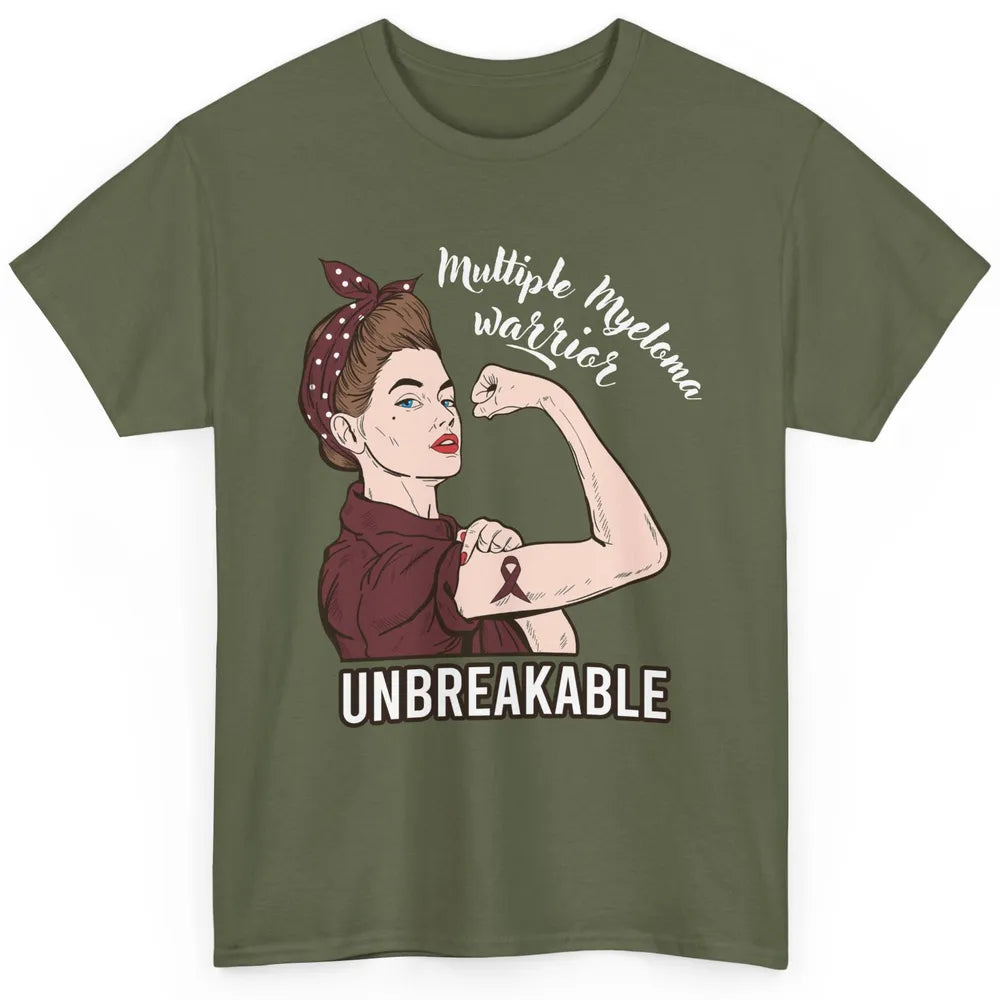 Multiple Myeloma Warrior Unbreakable Myeloma Cancer Survivor Classic Unisex T-Shirt