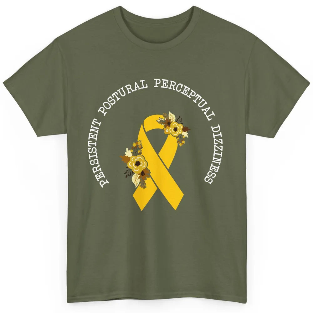 Persistent Postural-perceptual Dizziness PPPD Yellow Ribbon Classic Unisex T-Shirt