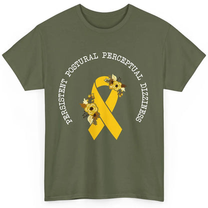 Persistent Postural-perceptual Dizziness PPPD Yellow Ribbon Classic Unisex T-Shirt