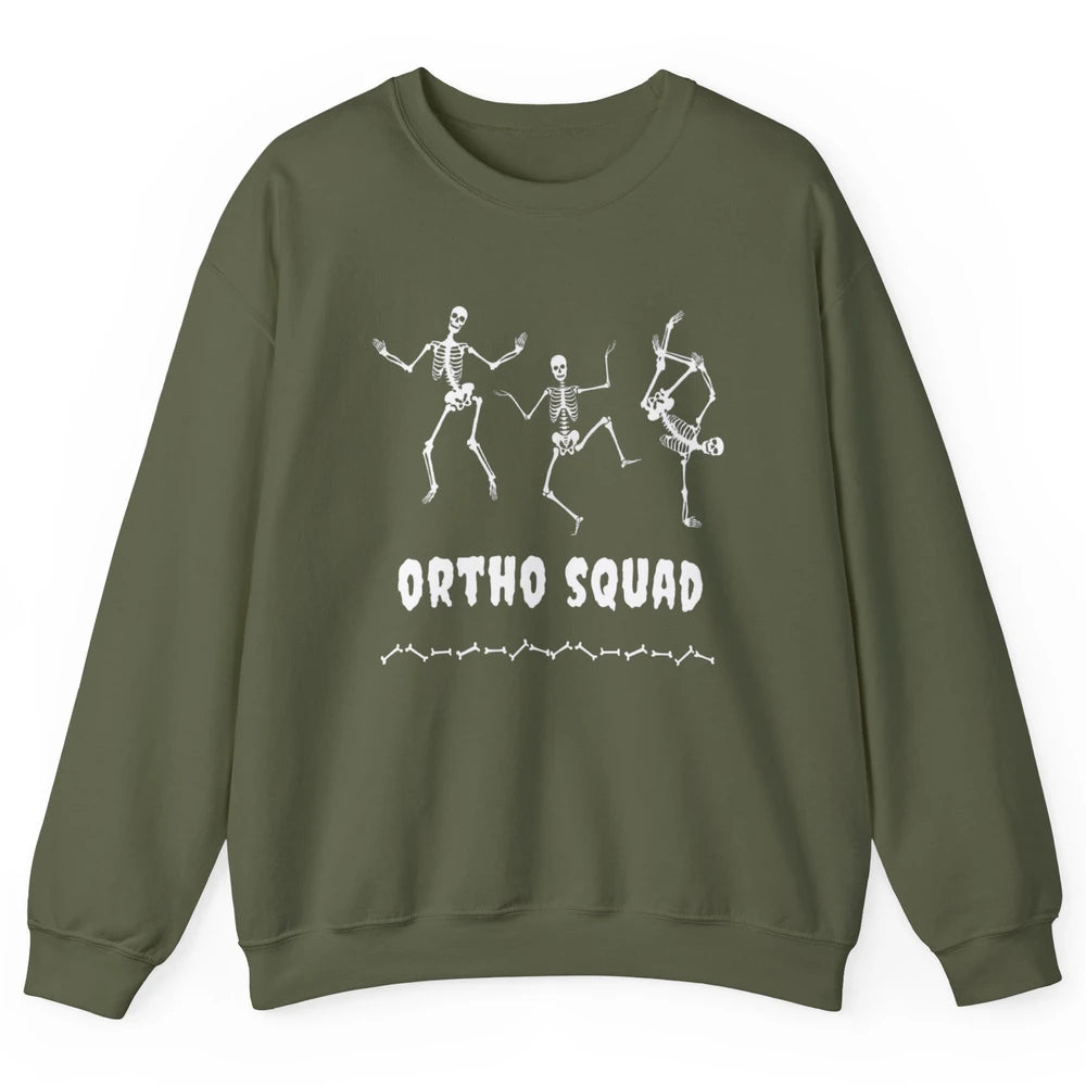 Ortho Nurse Squad Skeleton Orthopedic Nursing Appreciation Unisex Crewneck Sweatshirt