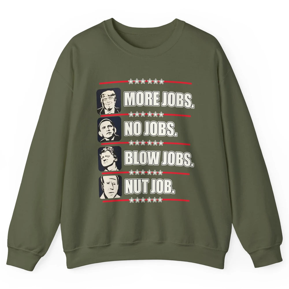 Presidents Vote Trump Anti Biden Obama Clinton Funny Choice Unisex Crewneck Sweatshirt