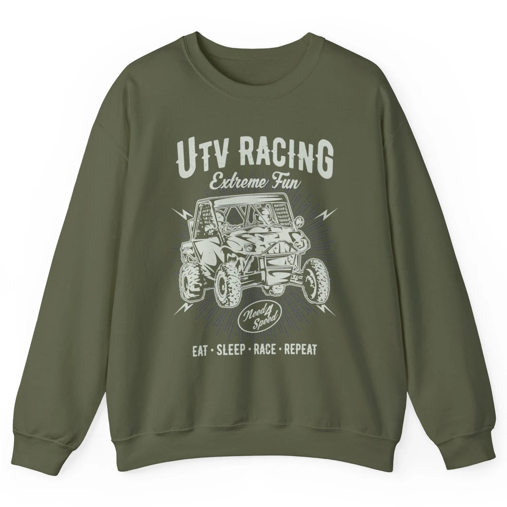 Retro Fun UTV Racing Limit Mud Riding Dirt SXS Rider Offroad Unisex Crewneck Sweatshirt