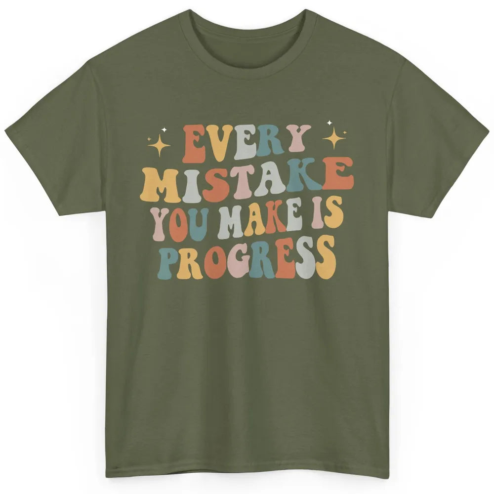 Personal Growth Mindset Therapist Mental Health Retro Boho Classic Unisex T-Shirt