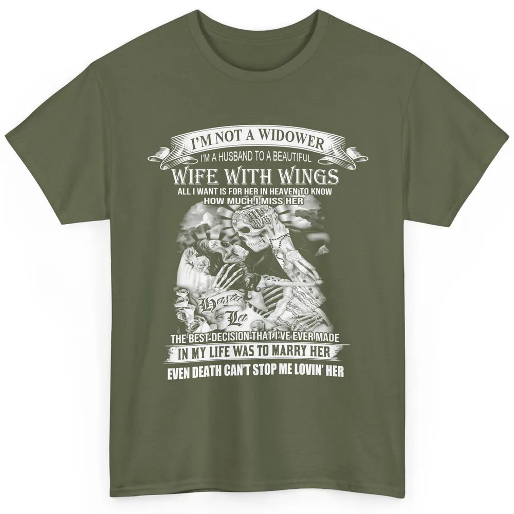 Wife In Heaven I'm Not A Widower Guardian Angel Wife Classic Unisex T-Shirt