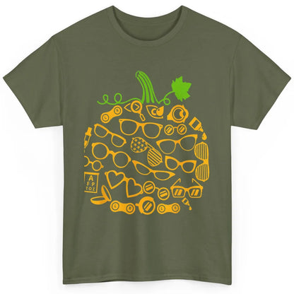 Pumpkin Glasses Optometry Optician Halloween Spooky Season Classic Unisex T-Shirt