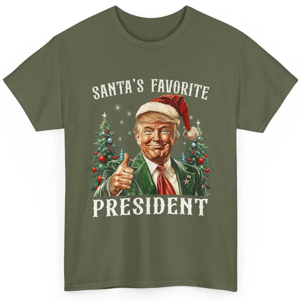Funny Donald Trump Christmas Santa Favorite President Xmas Classic Unisex T-Shirt