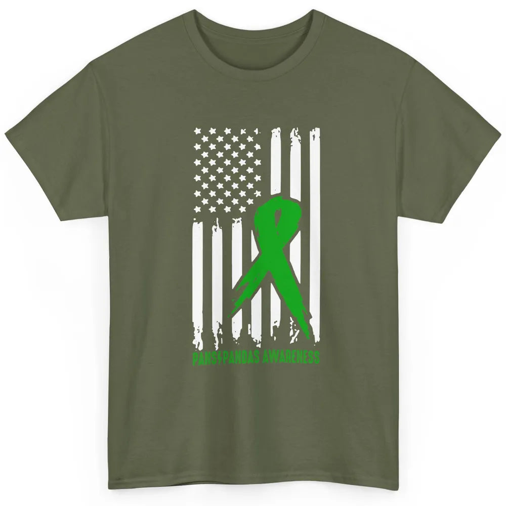 PANS/PANDAS Awareness Green Ribbon No One Fight Alone Classic Unisex T-Shirt