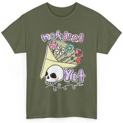 Not Dead Yet Funny Skull Flower Cancer Warrior Fighter Boho Classic Unisex T-Shirt