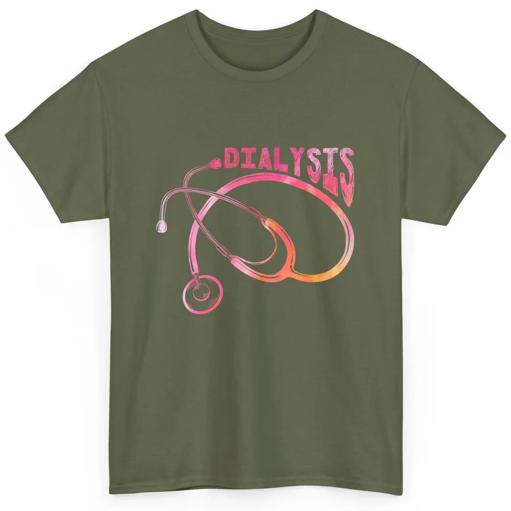 Nephrologist Dialysis Tech Nurse Stethoscope Kidney Nursing Classic Unisex T-Shirt