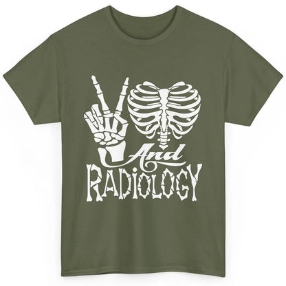 Peace Love X-Ray Radiology Tech Radiologist X-Ray Tech Life Classic Unisex T-Shirt