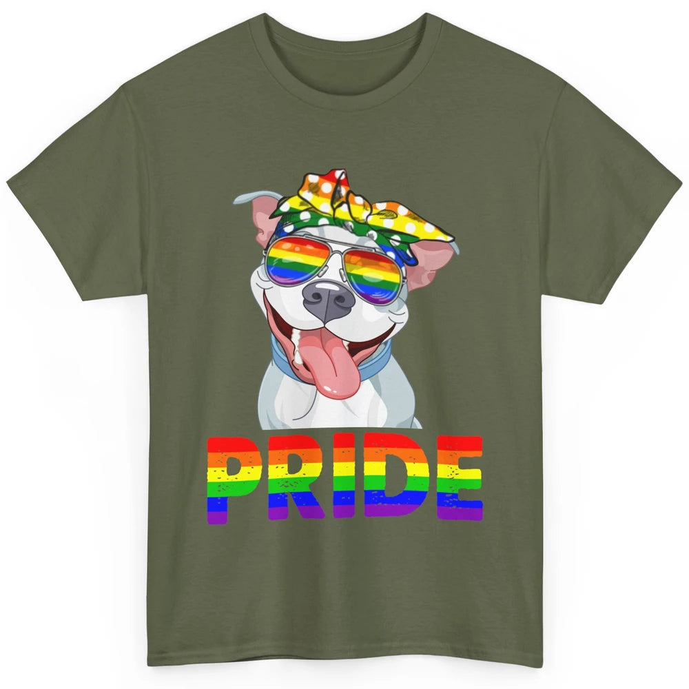 Pitbull Pride Dog Mom LGBT Gay Pride Month Classic Unisex T-Shirt