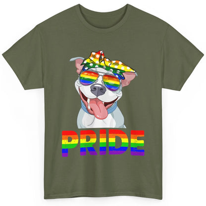 Pitbull Pride Dog Mom LGBT Gay Pride Month Classic Unisex T-Shirt