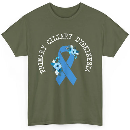 Primary Ciliary Dyskinesia Blue Ribbon Respiratory Diseases Classic Unisex T-Shirt
