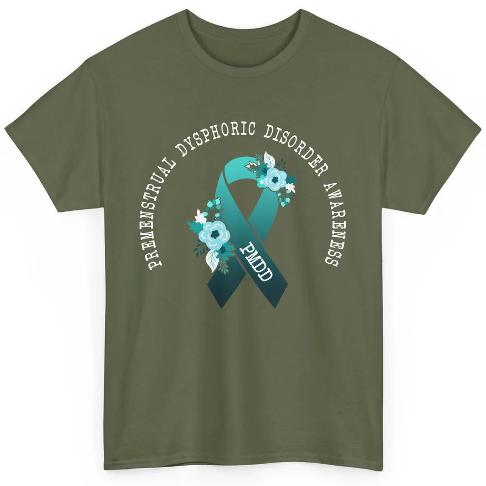 Premenstrual Dysphoric Disorder PMDD Awareness Ribbon Classic Unisex T-Shirt