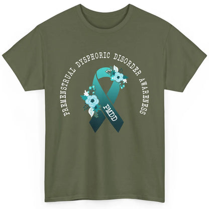 Premenstrual Dysphoric Disorder PMDD Awareness Ribbon Classic Unisex T-Shirt
