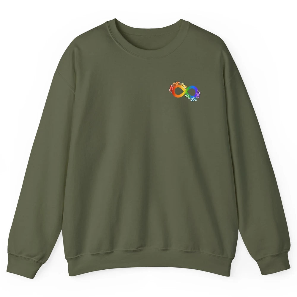 Neurodiversity Autism Spectrum Disorder Awareness Infinity Unisex Crewneck Sweatshirt