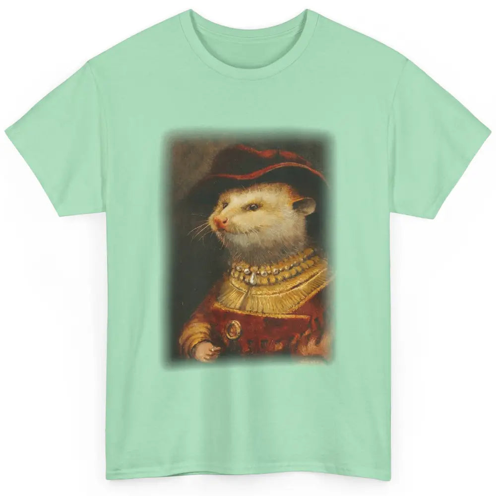 Retro Noble Opossum Young Gallant Western Opossum Art Classic Unisex T-Shirt