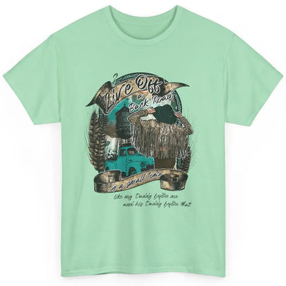 Retro Country Girl Truck Live Off A Back Road Western Town Classic Unisex T-Shirt