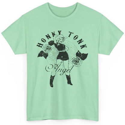 Retro Cowgirl Honky Tonk Angel Western Country Rodeo Mom Classic Unisex T-Shirt