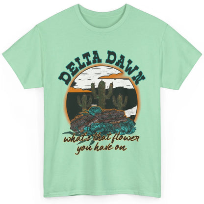 Retro Desert Night Delta Dawn What's That Flower Western Classic Unisex T-Shirt