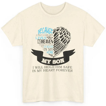 Half Of My Heart Is In Heaven With My Son In Loving Memory Classic Unisex T-Shirt