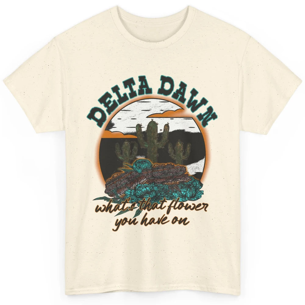 Retro Desert Night Delta Dawn What's That Flower Western Classic Unisex T-Shirt