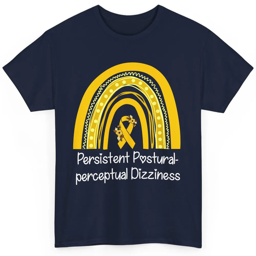 Persistent Postural-perceptual Dizziness PPPD Yellow Rainbow Classic Unisex T-Shirt