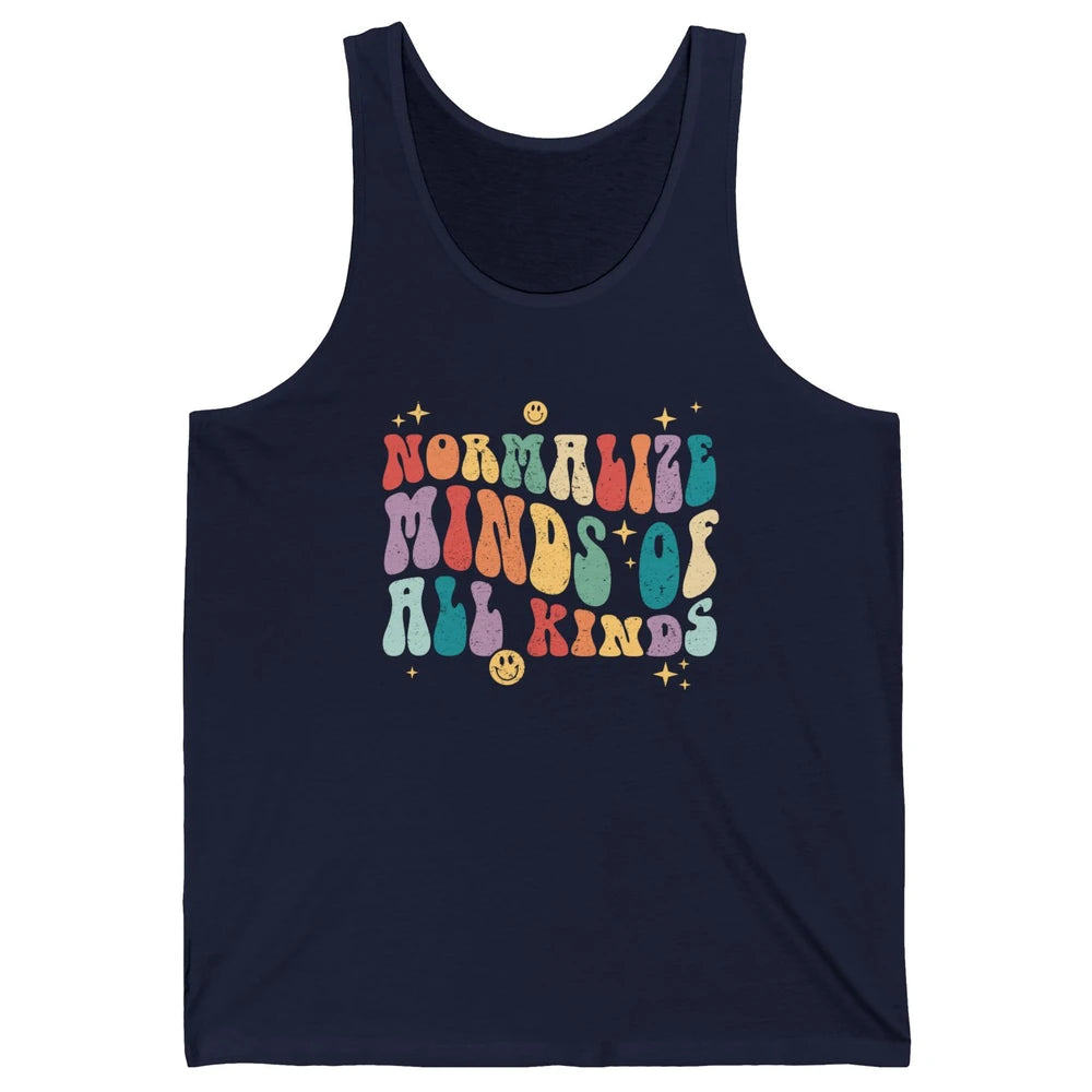 Retro Autism Normalize Minds Of All Kinds Neurodiversity Unisex Jersey Tank