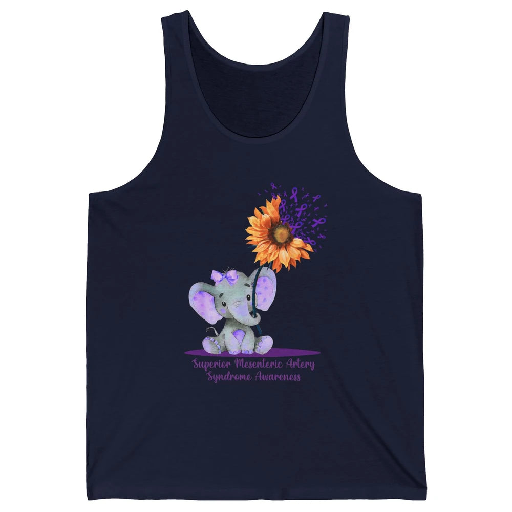 Superior Mesenteric Artery Syndrome Baby Elephant Sunflower Unisex Jersey Tank