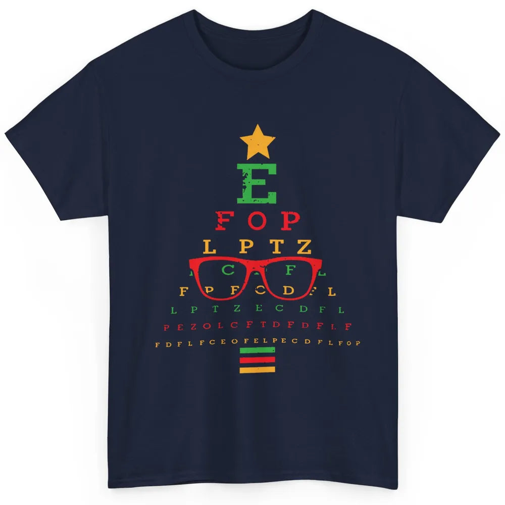 Optician Christmas Funny Xmas Tree Eyeglasses Optometrist Classic Unisex T-Shirt