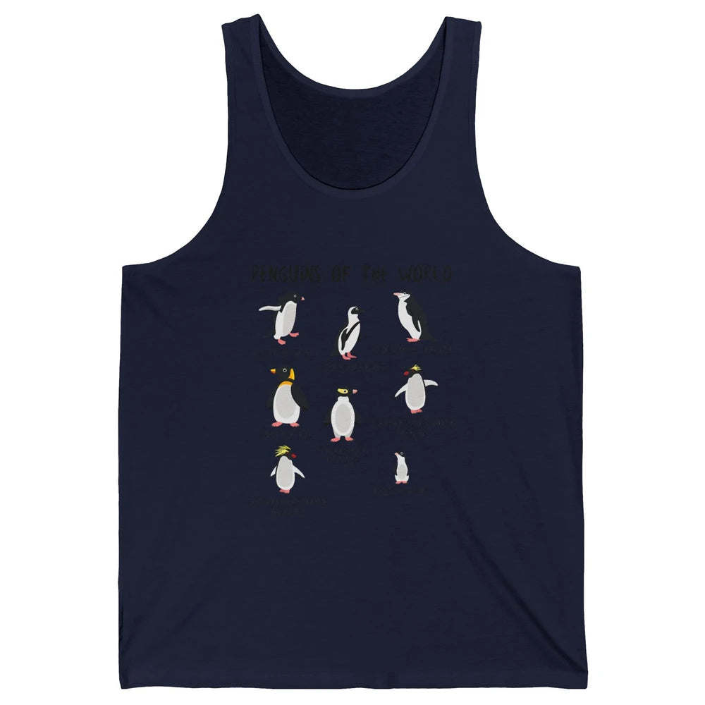 Penguins Of World With Headband Baby Penguins Wild Animal Unisex Jersey Tank