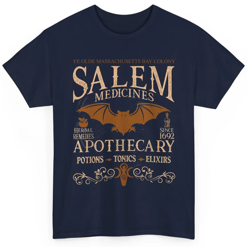 Retro Salem Apothecary Halloween Night Salem Witches 1692 Classic Unisex T-Shirt