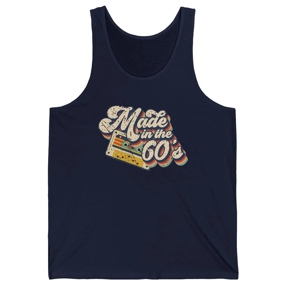 Retro Cassette Made In The 60's 1960s Born Birthday Day Gift Unisex Jersey Tank