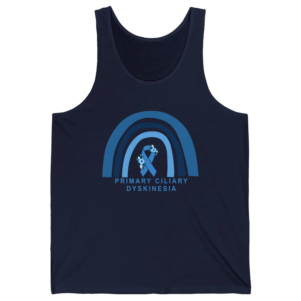 Primary Ciliary Dyskinesia Blue Rainbow Respiratory Diseases Unisex Jersey Tank