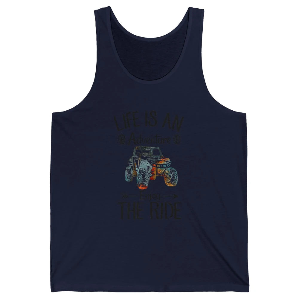 Retro Life Adventure Enjoy Ride UTV Offroad Riding SXS Mud Unisex Jersey Tank