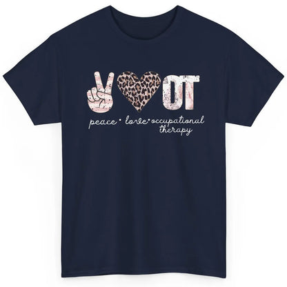 Retro Occupational Therapist Peace Love Occupational Therapy Classic Unisex T-Shirt