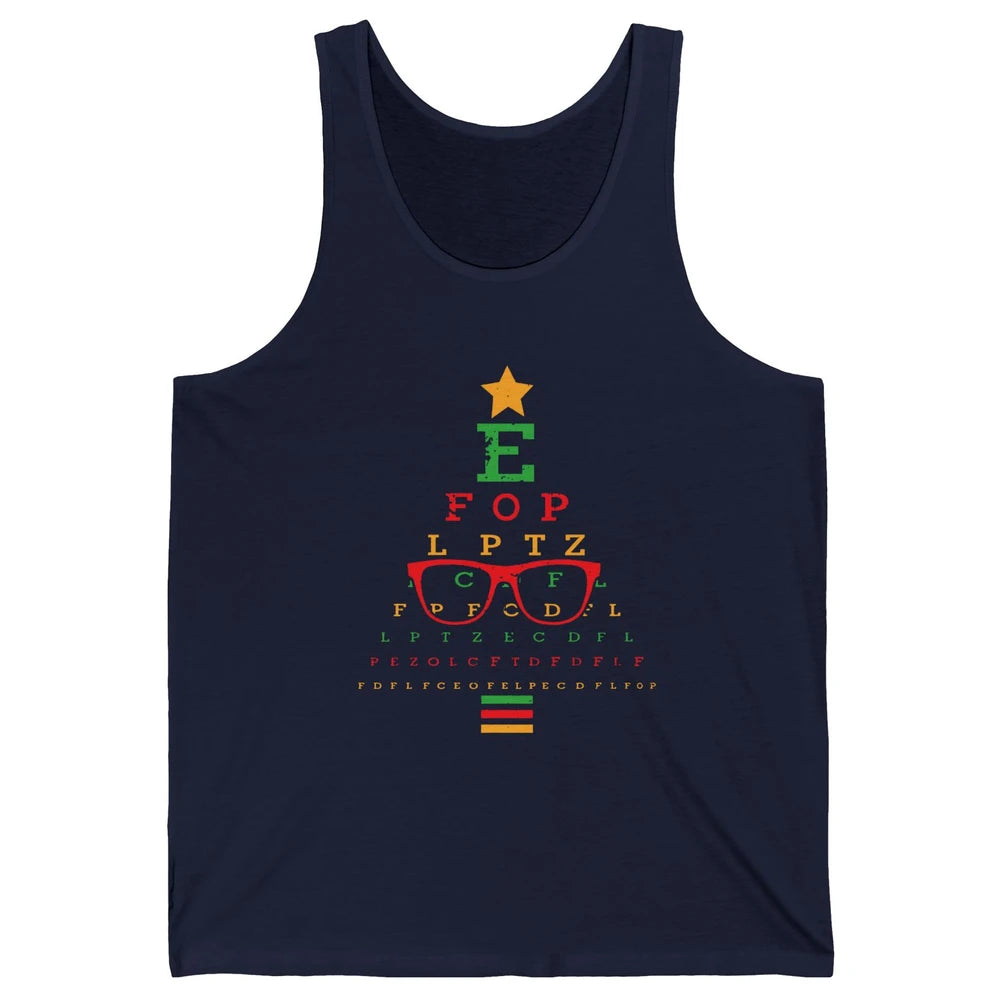 Optometrist Christmas Tree Optometry Symbols Optician Gift Unisex Jersey Tank