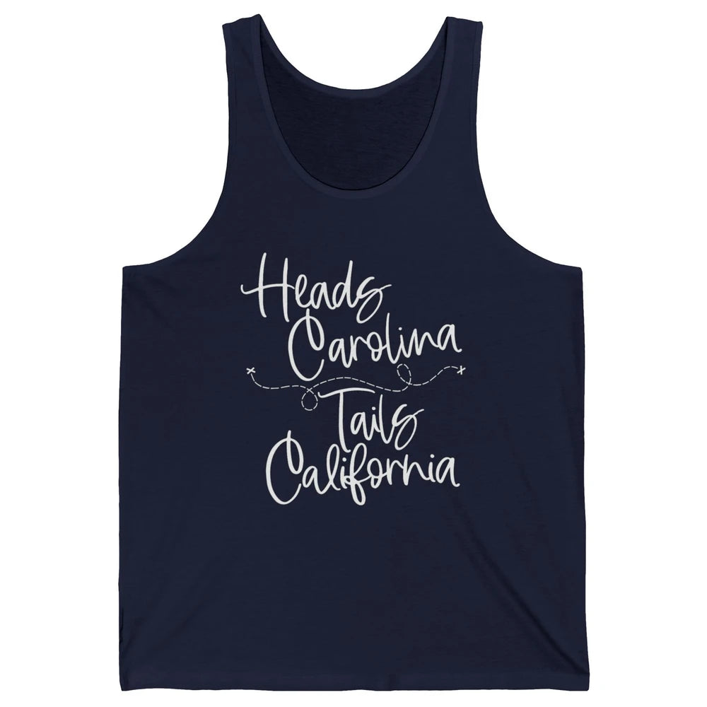 Retro 90s Heads Carolina Tail California Beach Summer Travel Unisex Jersey Tank