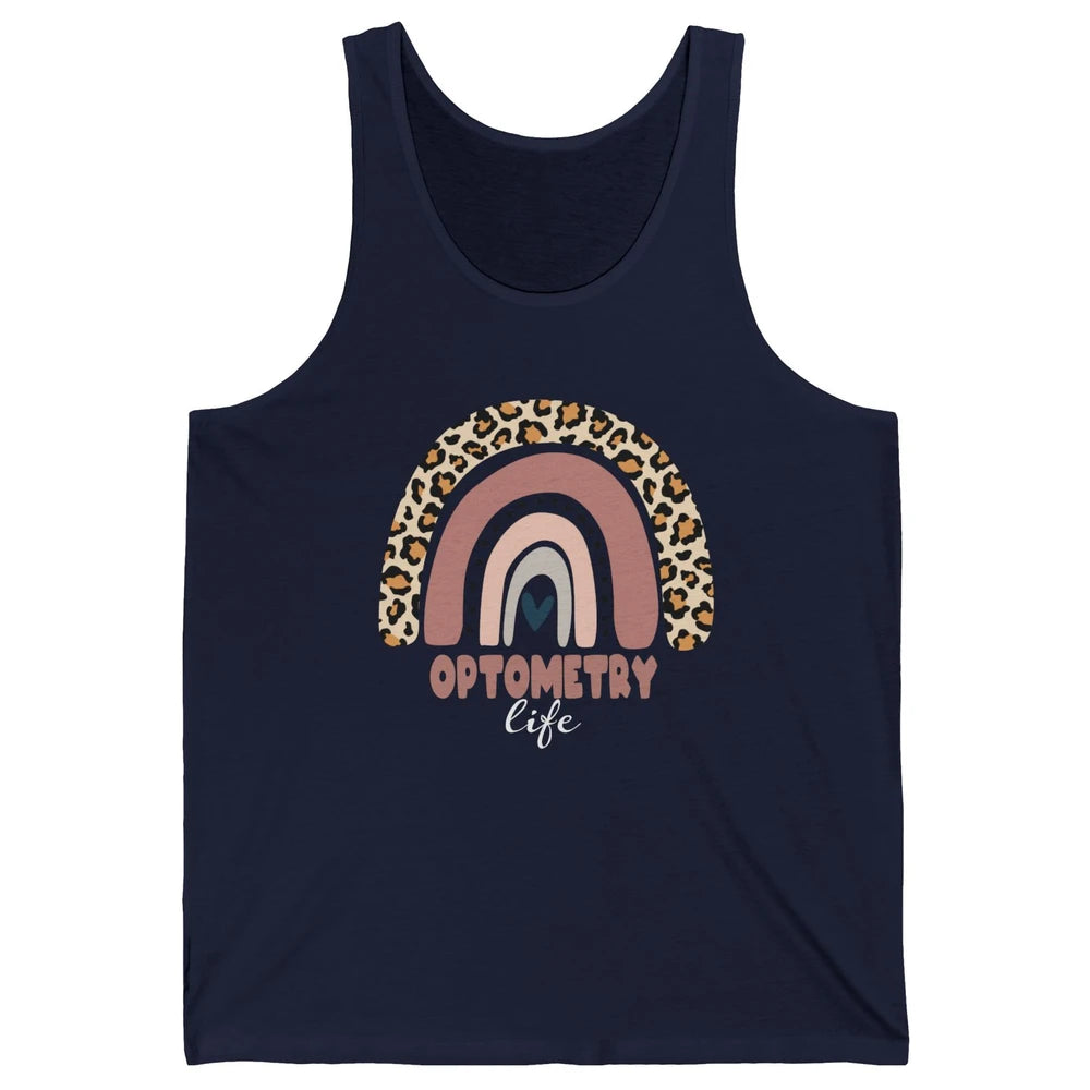 Optometry Life Leopard Rainbow Optometrist Optician Gift Unisex Jersey Tank