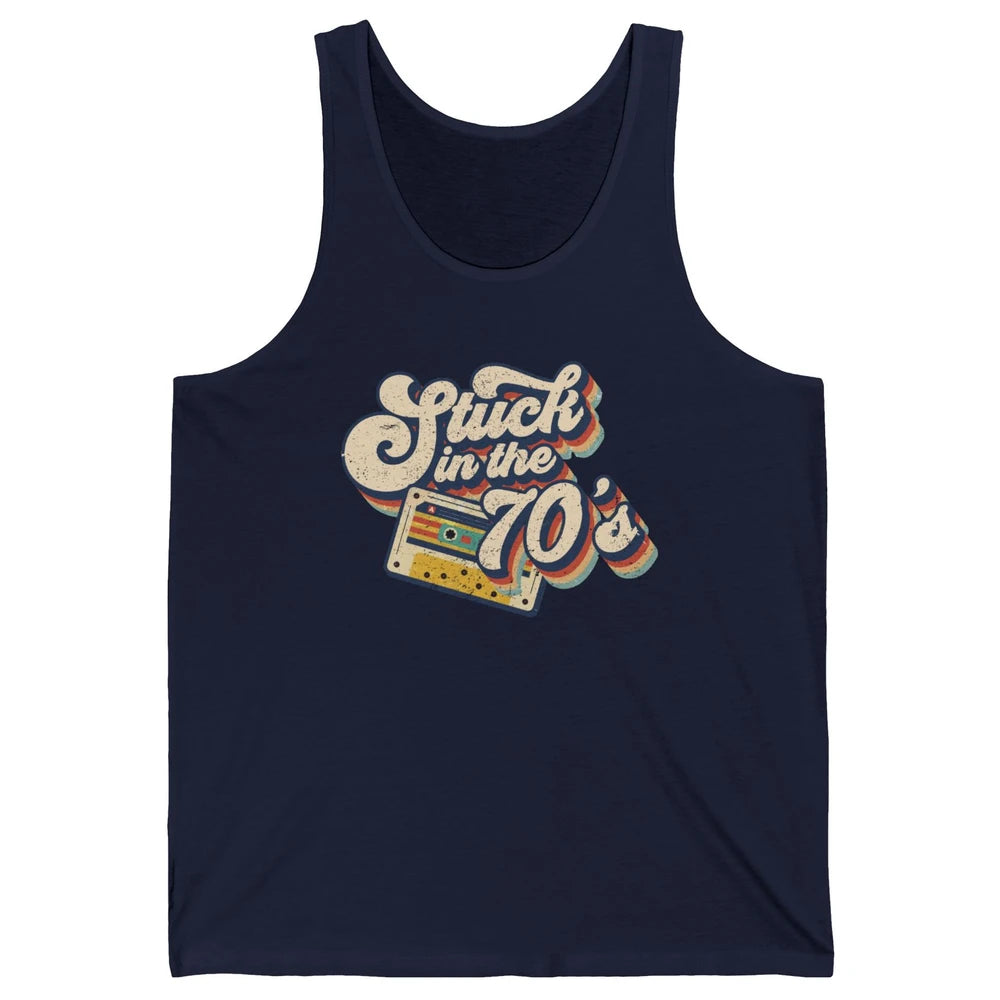 Retro Made In The 70s Stuck In The 70's 1970s Birthday Day Unisex Jersey Tank