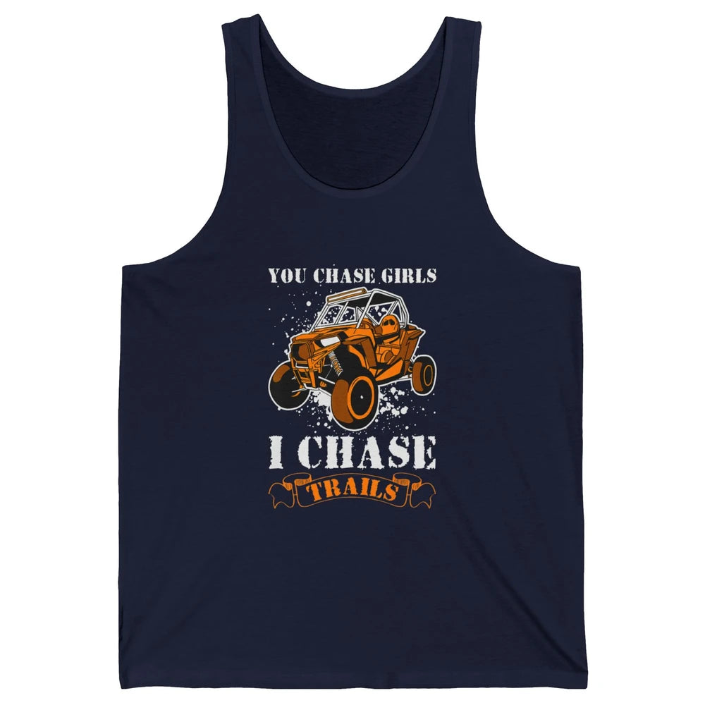 Retro Chase Trails Mud Rider Dirty UTV SXS Rider Offroad Unisex Jersey Tank